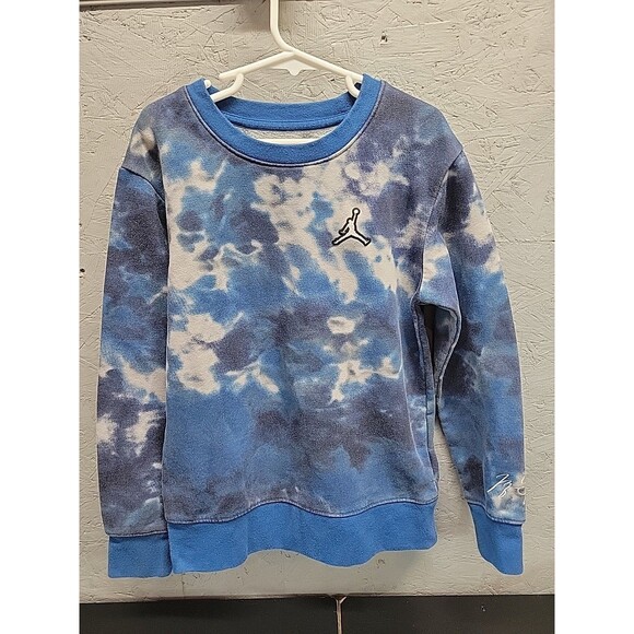 Jordan Other - Vtg Air Jordan Blue Tiedye Crew neck Sweatshirt Size Youth S 8-10‎ Yrs